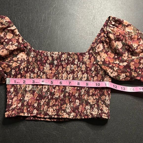 Altar’d State Floral Puff Sleeve Crop Top Skirt Set - Picture 16 of 16